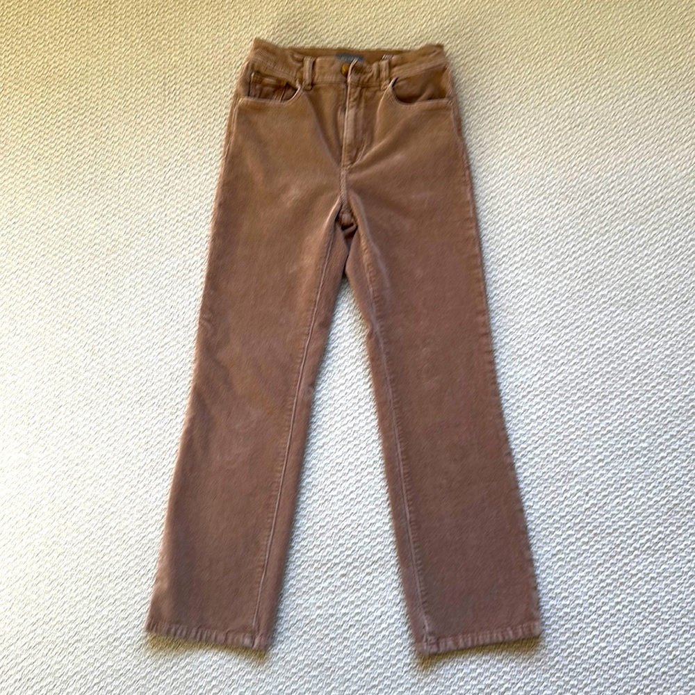 DL1961: Patti straight, high rise vintage ankle. tan corduroys size 24